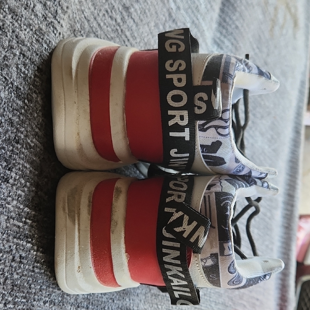 SHEIN Women's Athletic High-Tops - Black, White, Red Accents - Picture 4 of 6